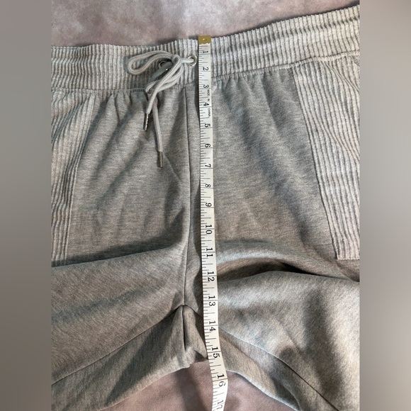 Bebe Size:3X Women Jogger W/Rib Pockets Heather Grey Embroidered Logo - Picture 4 of 10